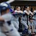 The Northwestern dugout during the final inning of the game on Friday, May 3. Daniel Brenner I AnnArbor.com